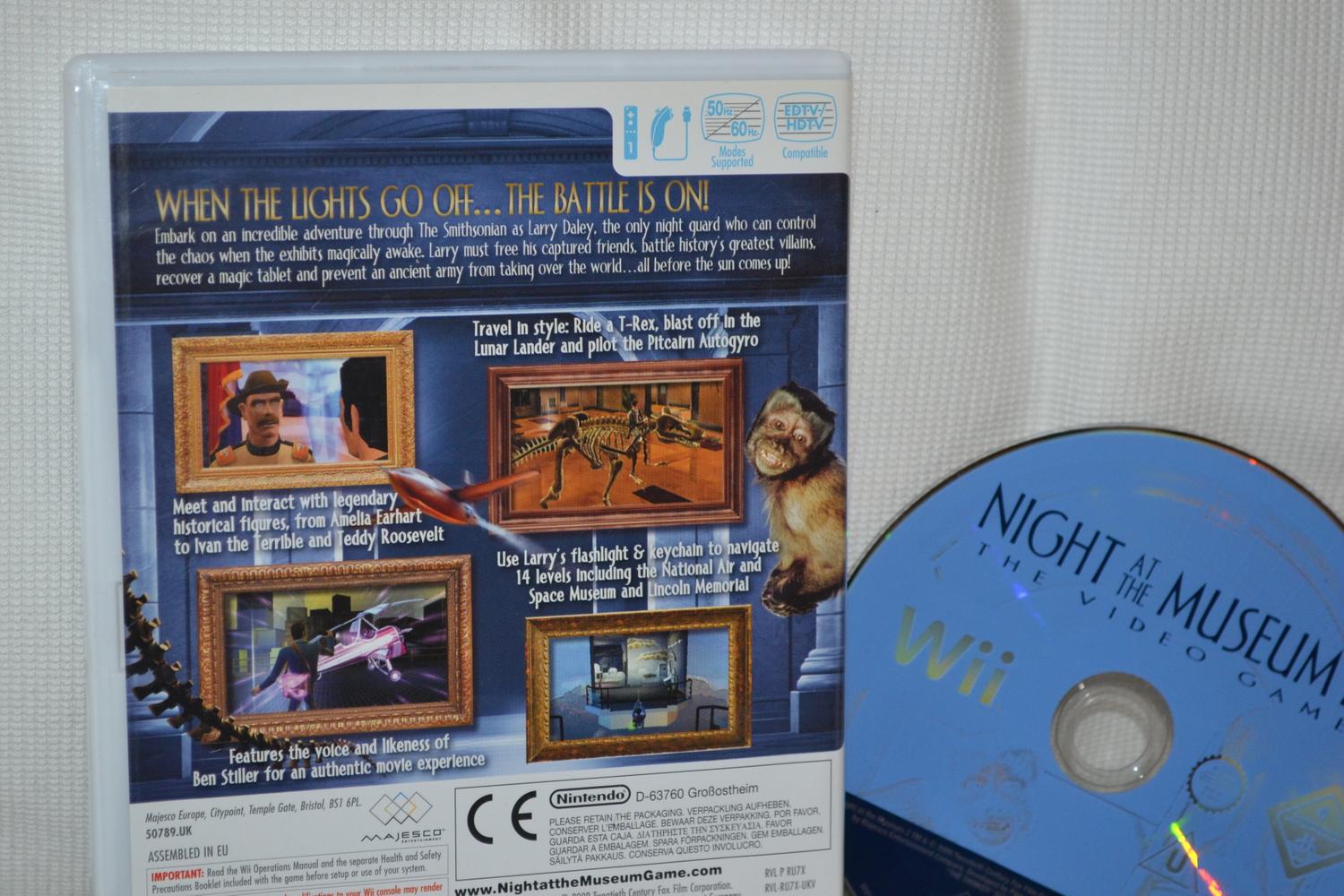 Night at the Museum 2 Wii (Utan manual) Nintendo Fint Skick