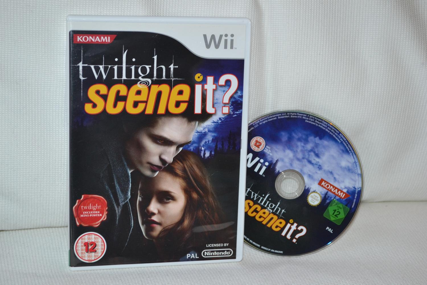 Scene It? Twilight Wii (Utan manual) Nintendo Fint Skick