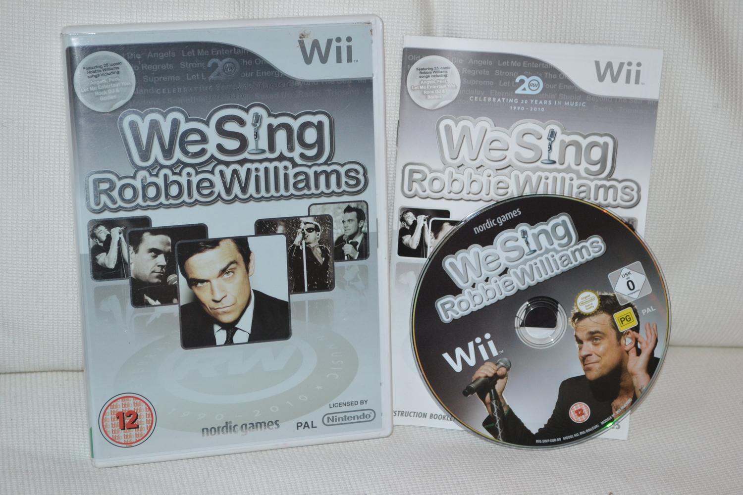 We Sing Robbie Williams Wii Nintendo Komplett Fint Skick