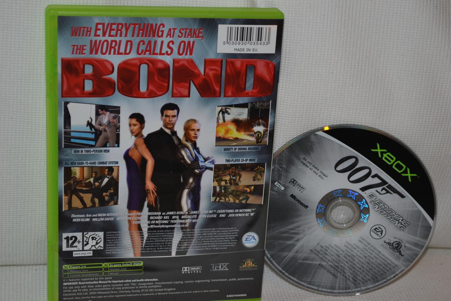 James Bond 007: Everything or Nothing XBOX (Utan Manual) Fint Skick