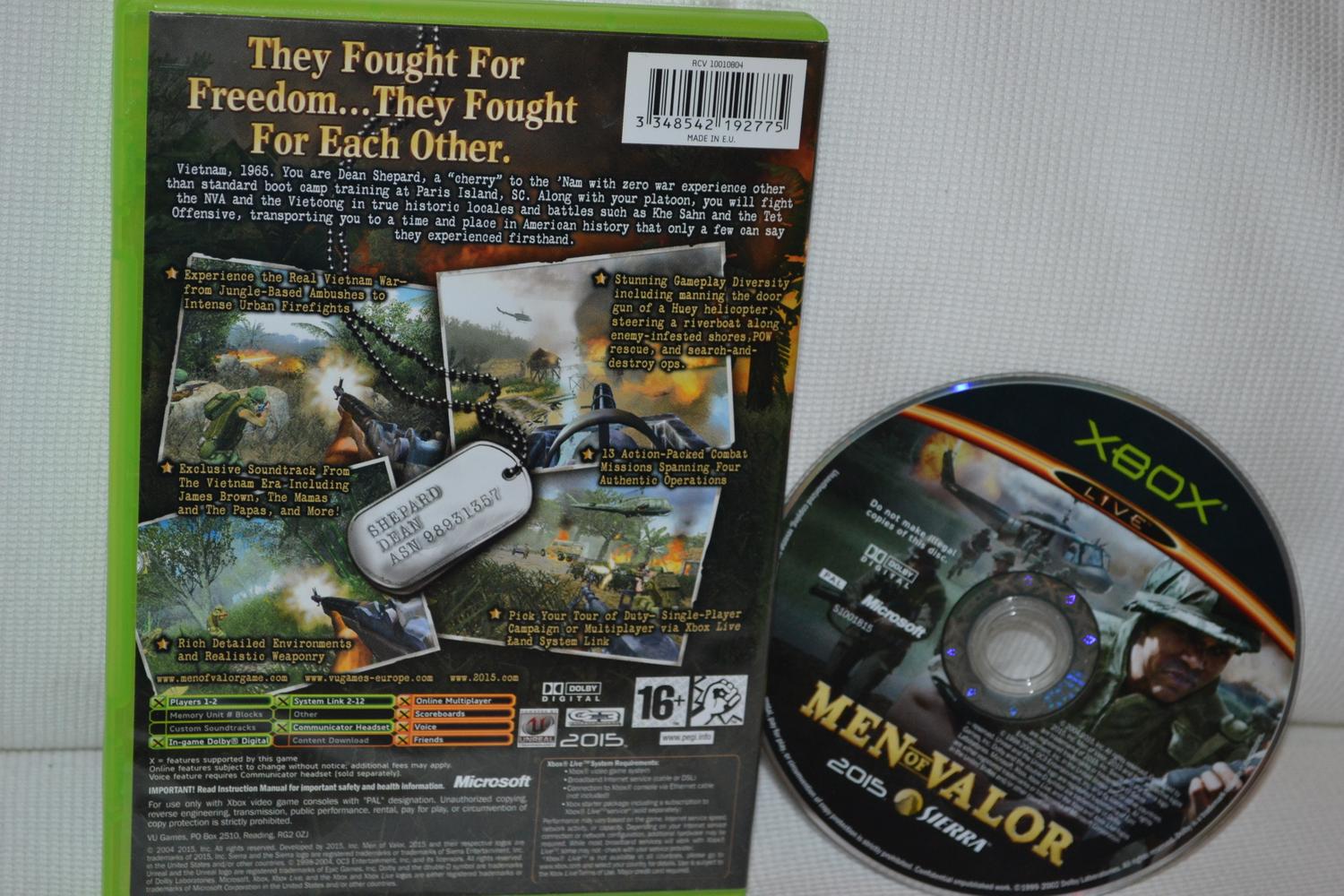 Men of Valor: The Vietnam War XBOX (Utan Manual) Fint Skick