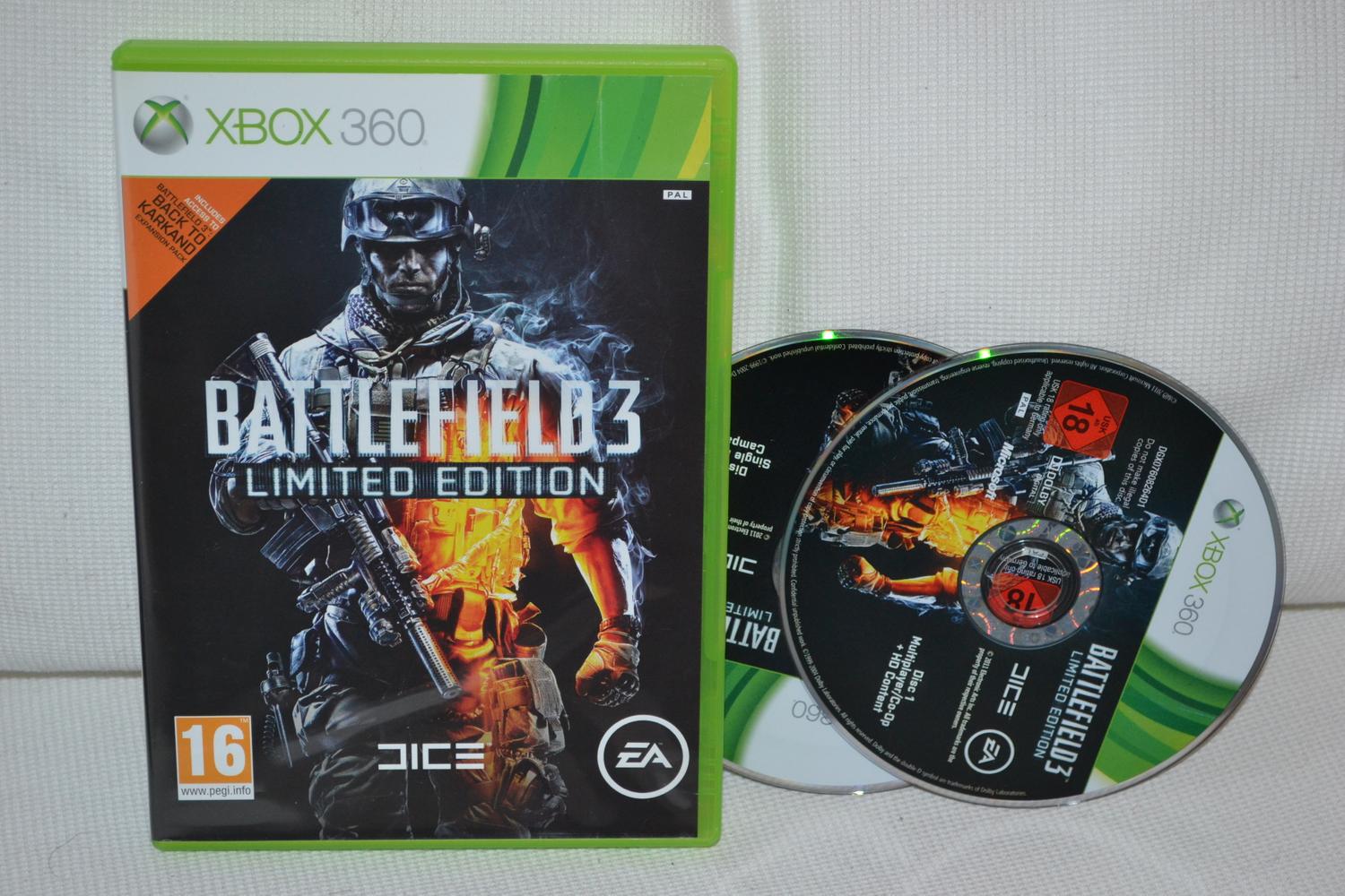 Battlefield 3 - Limited Edition (Utan Manual) Xbox 360 Fint Skick