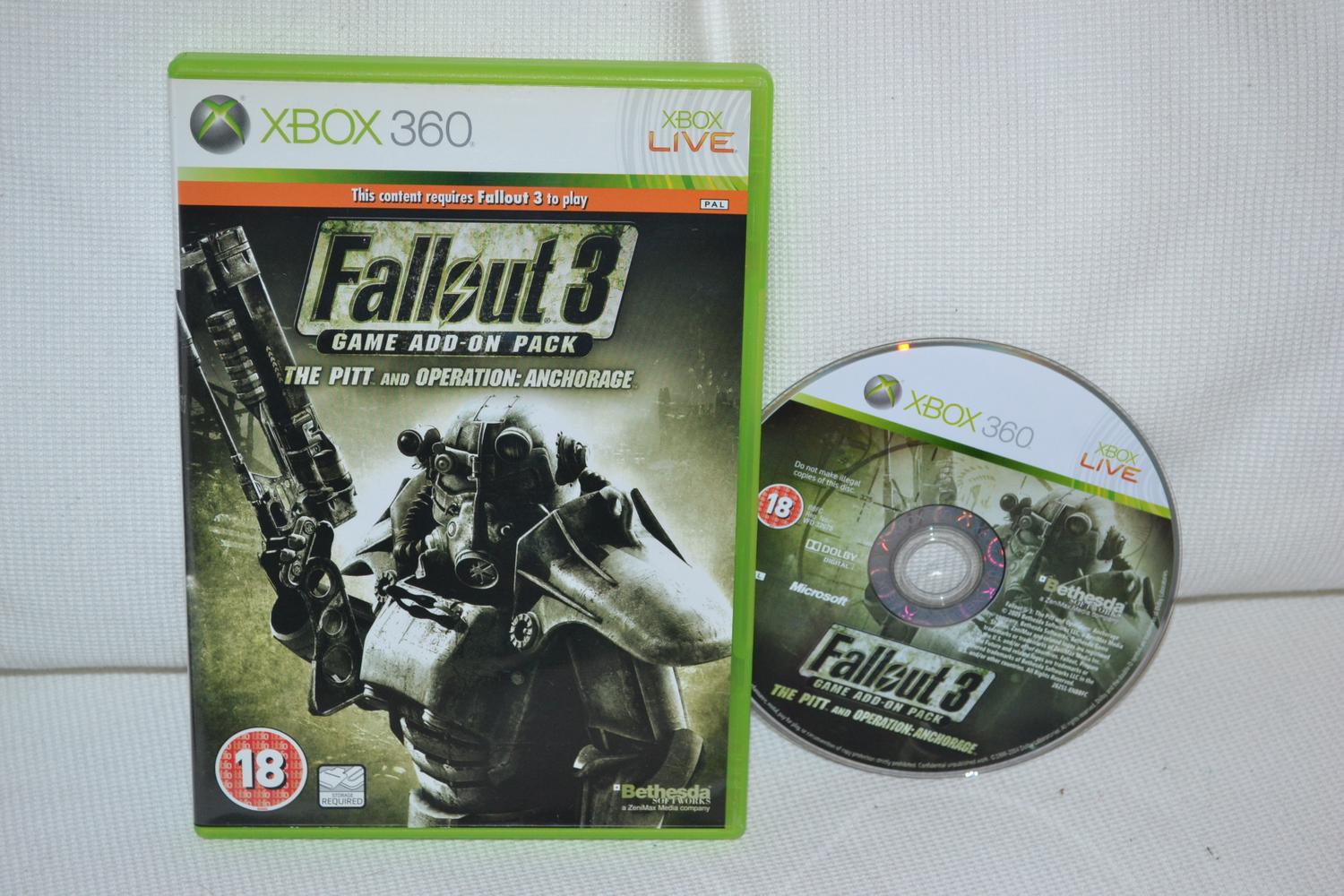 Fallout 3 AddOn The Pitt and Operation: Anchorage Xbox 360 (Utan Manual) Fint S