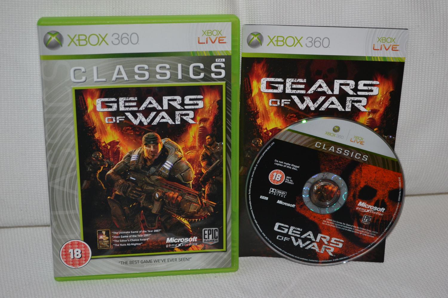 Gears Of War - Classics Edition Xbox 360 Komplett Fint Skick