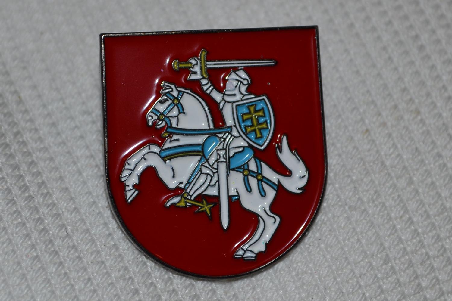 Riddare i Sköld Klassisk Vapensköld m. Emalj Brosch Pin 3cm Ny