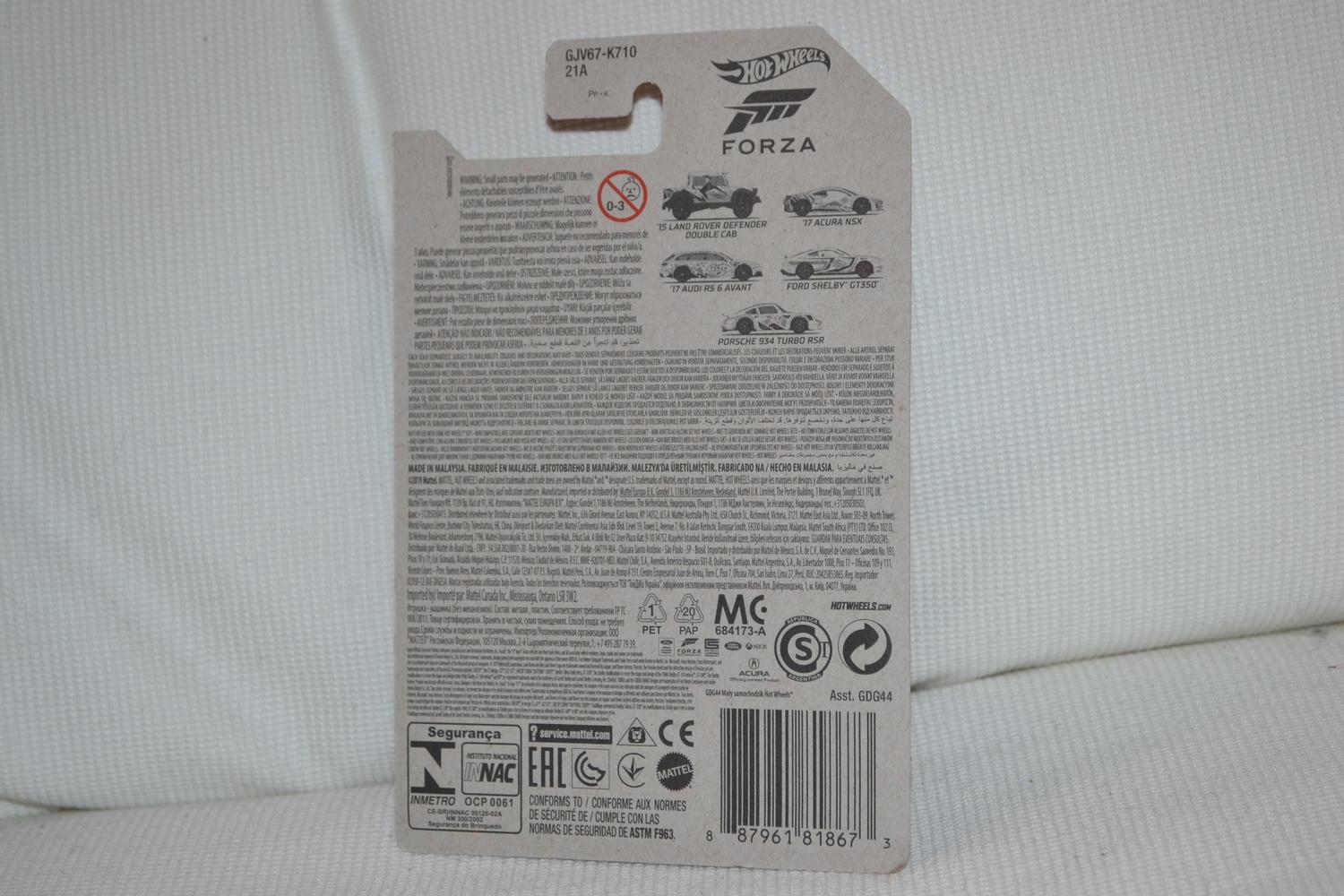 Land Rover Defender Double Cab Pickup 2015 1:64 Hot Wheels Forza 7cm Ny