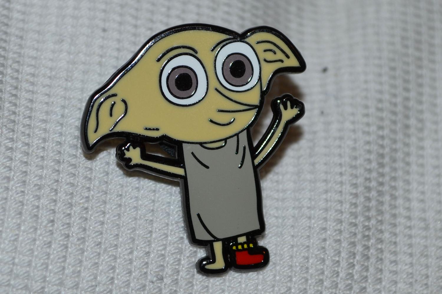Dobby fr Harry Potter m. Emalj Brosch Pin 3cm Ny
