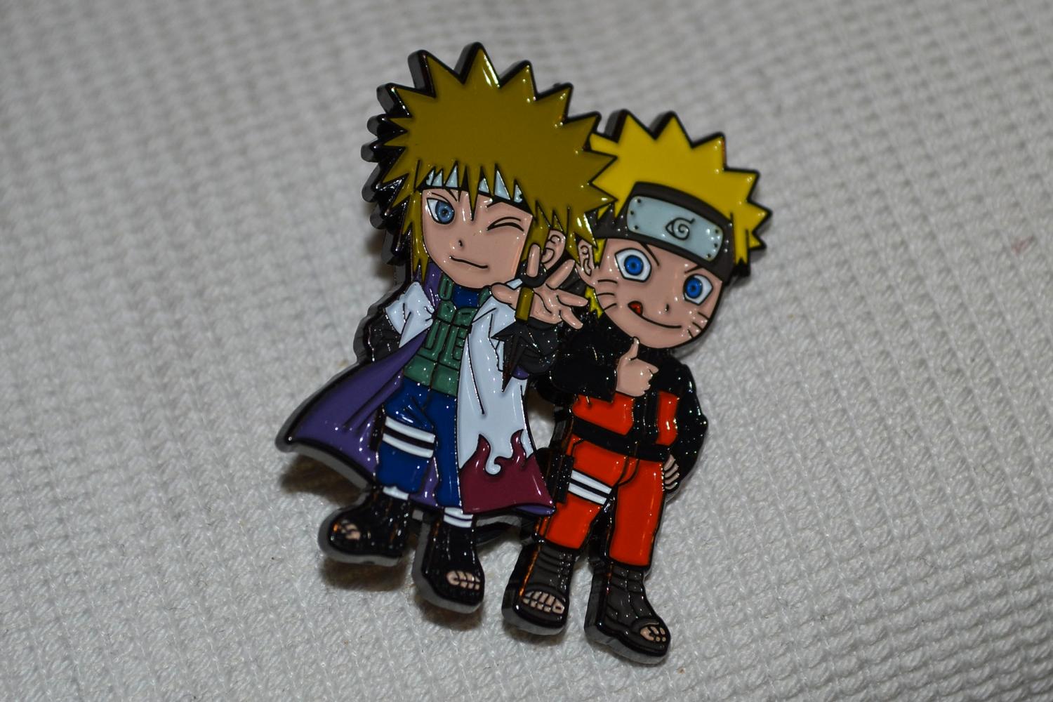 Naruto Kompisar Anime Manga m. Emalj Brosch Pin 4cm Ny