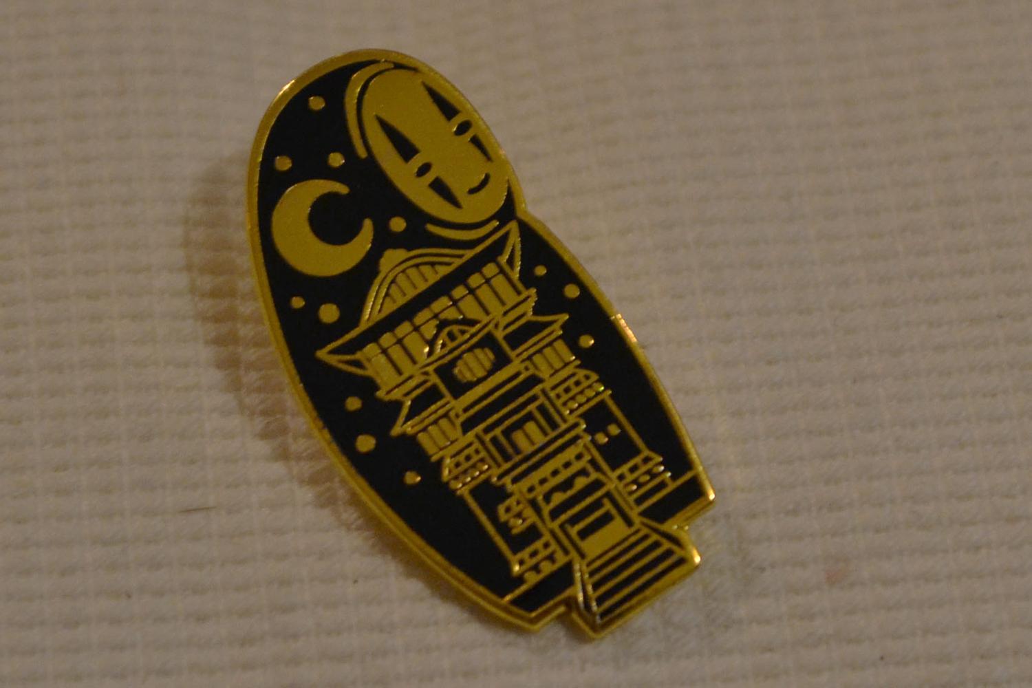 No-Face Ghibli m. Emalj Brosch Pin 3,5cm Ny