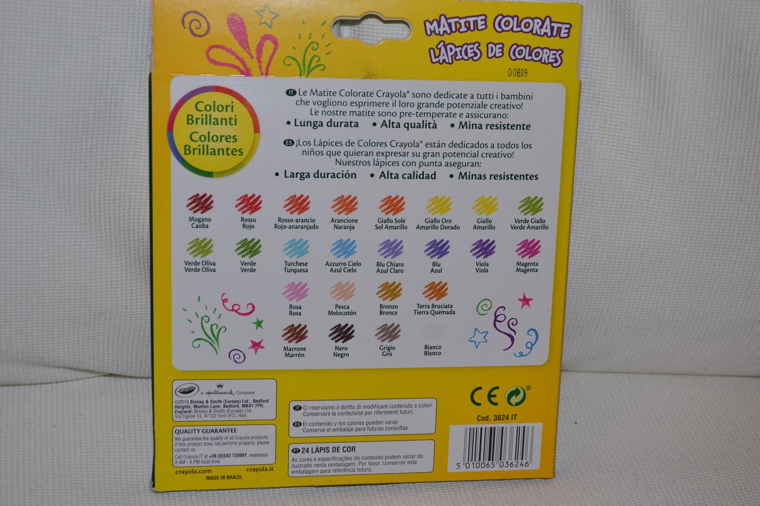 24st Färgpennor Crayola Ny