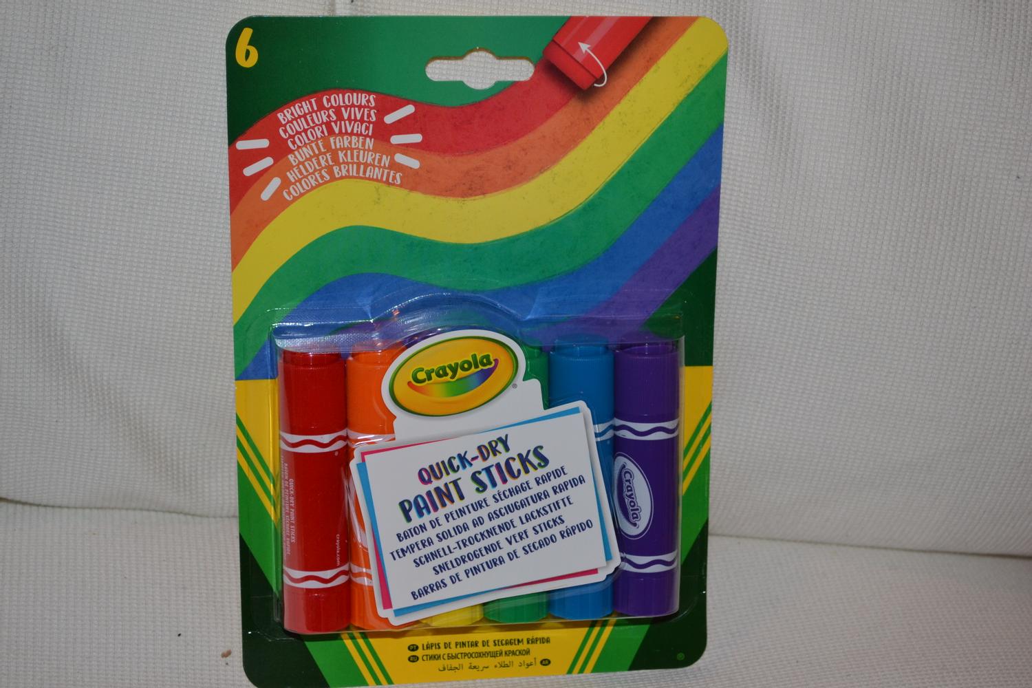 6st Färgstift Pennor Snabbtorkande Crayola Ny