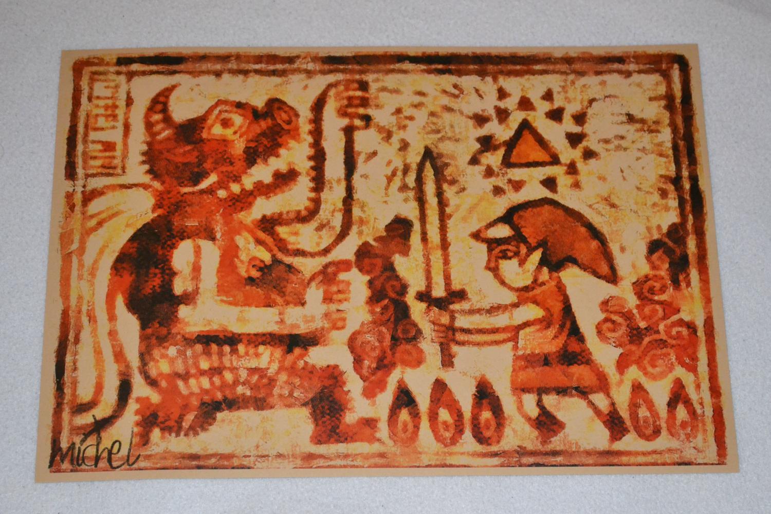 Zelda Windwaker Konst Äldre Triforce Poster Affisch 42*30cm Ny