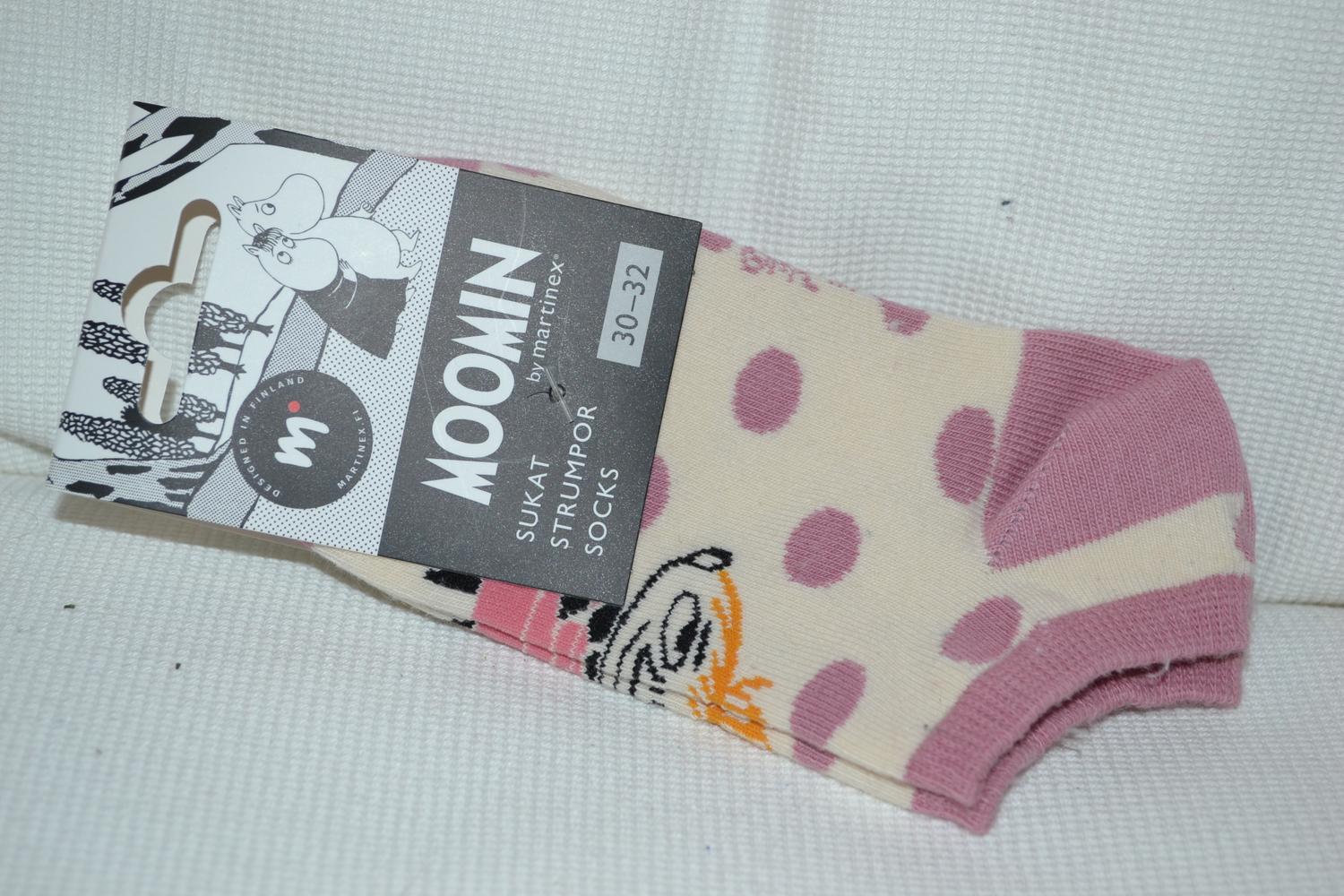 Lilla My Creme/Rosa Sockar Strumpor Mumin (Strl 30-32) Ny