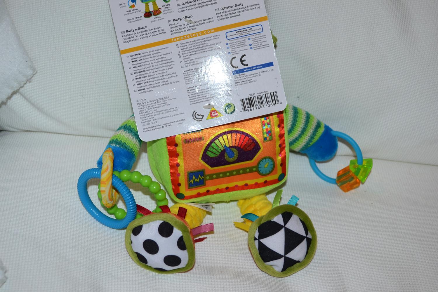 Roboten Rusty 25cm Småbarn 0-2år RUSTY Lamaze Tomy Ny