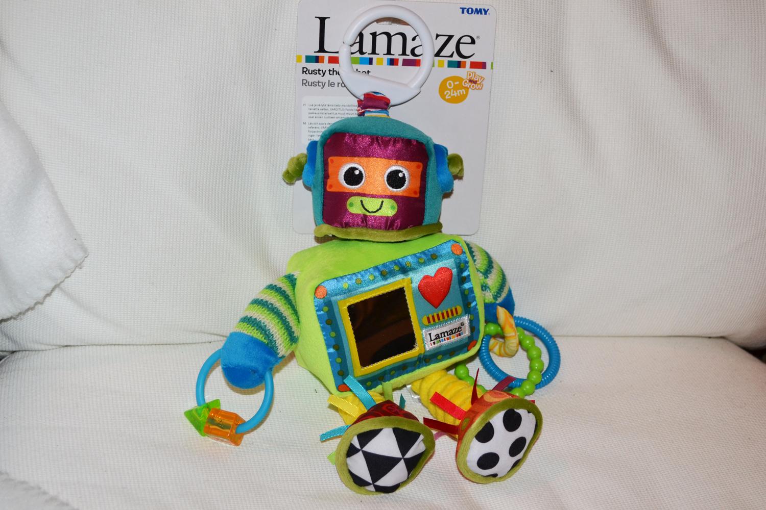 Roboten Rusty 25cm Småbarn 0-2år RUSTY Lamaze Tomy Ny