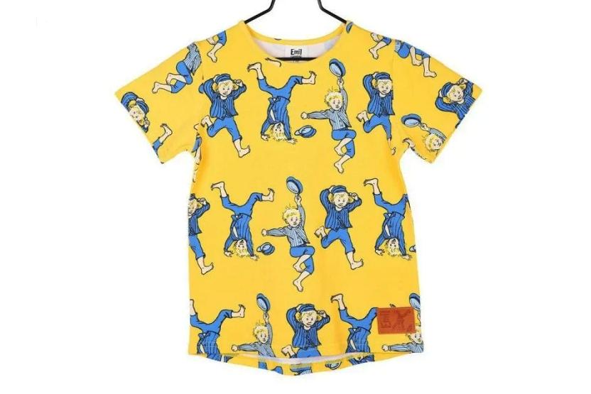 Emil i Lönneberga Gul T-Shirt Stunt (Strl 92) BARN Ny