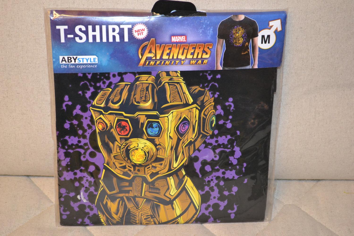 Marvel Infinite Gauntlet Svart T-Shirt Tröja Strl M Ny