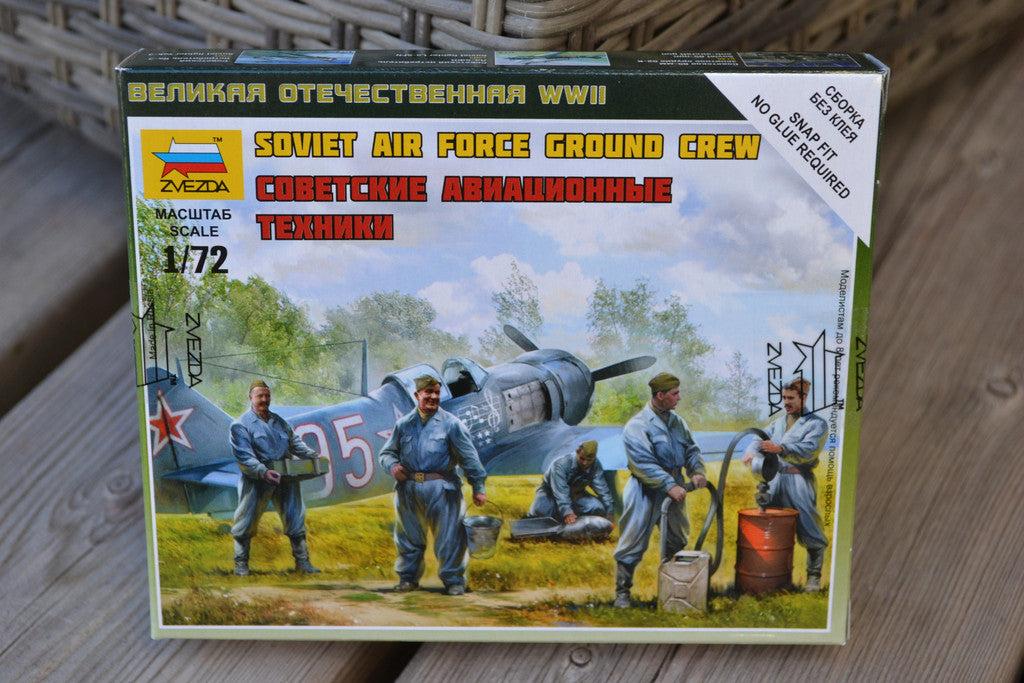 Soviet Airforce Ground Crew 1:72 Zvezda 6187 Sovjet Figurer