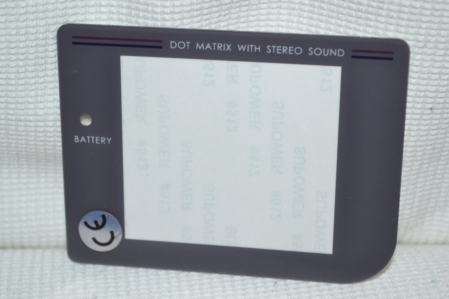 Skärm Gameboy GB Ersättning (Klar/Grå) Film Plast Ny