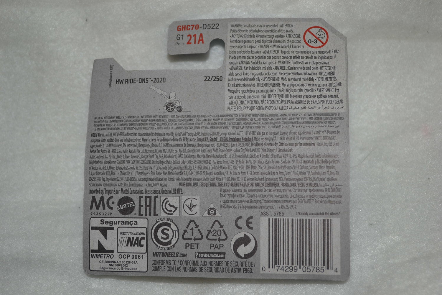 Wheelie Chair 1:64 Hot Wheels (2020) HW 6-8cm Ny