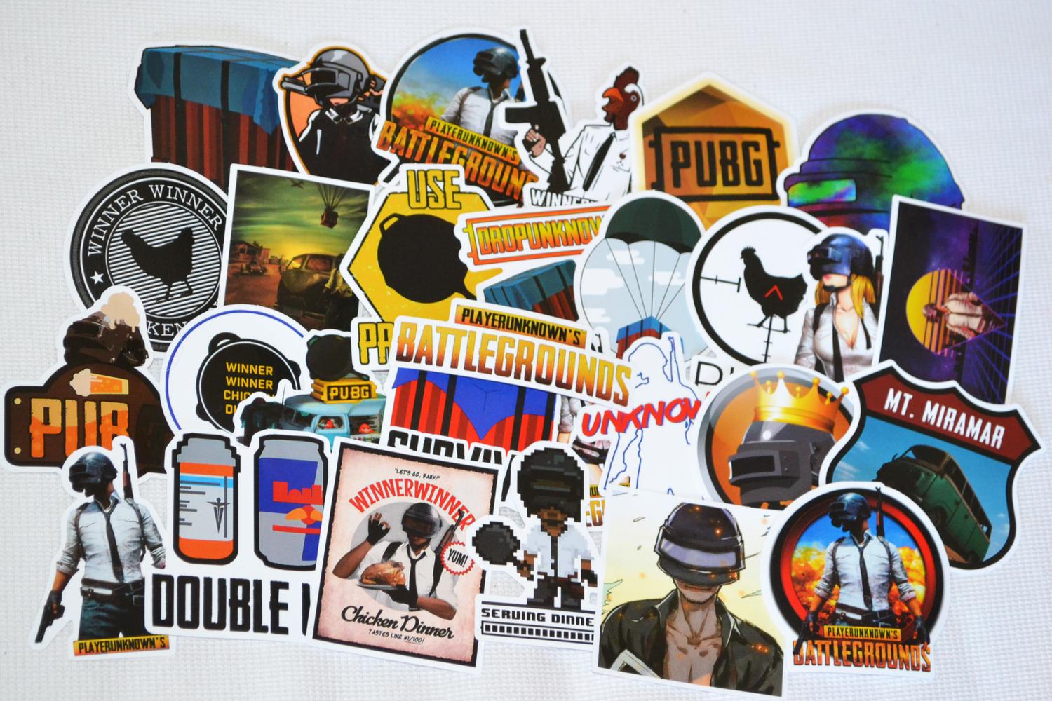 PUBG PlayerUnknown's Battlegrounds 30st Klistermärken Stickers 8-4cm Ny