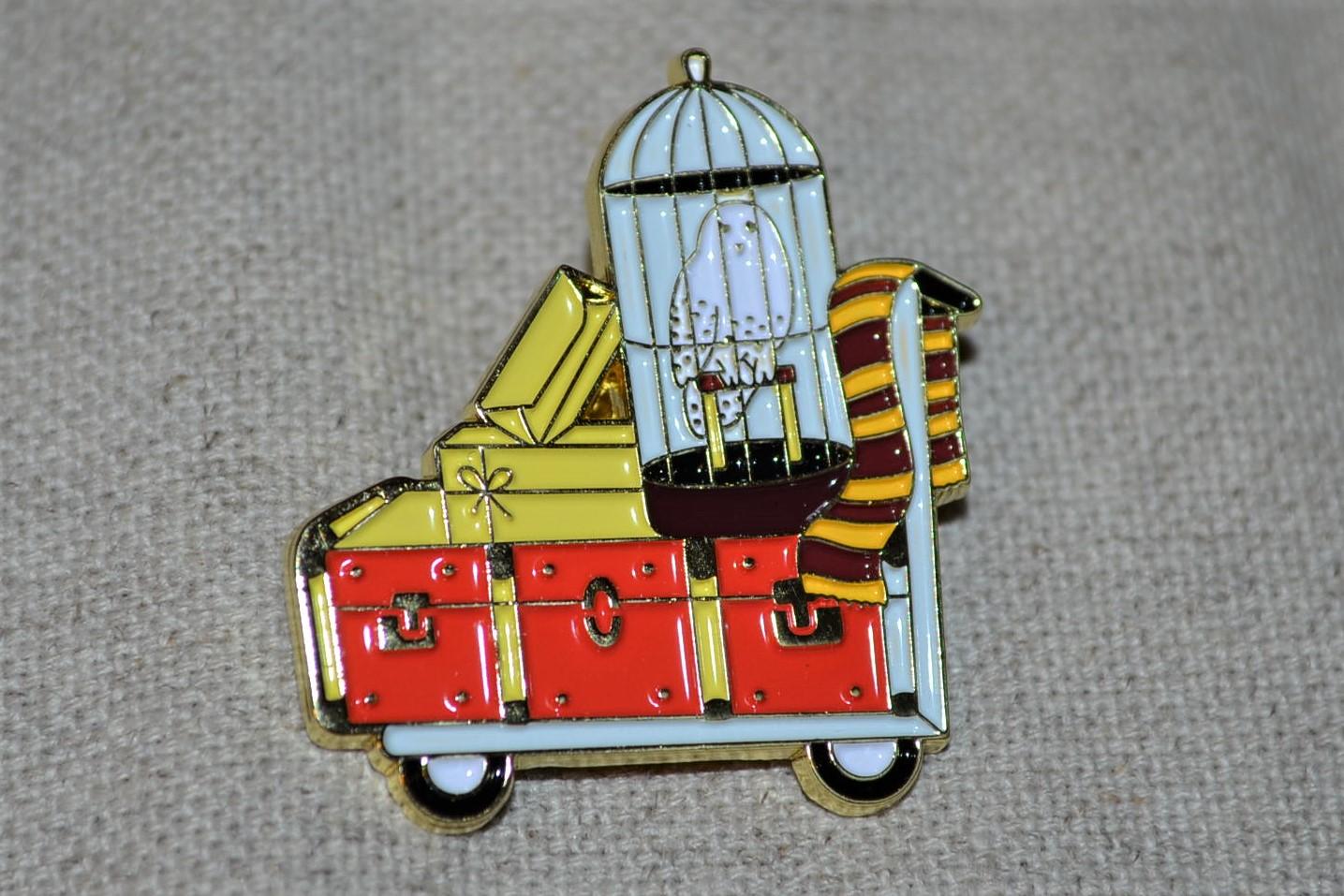 Vagn Harry Potter m. Fågel Halsduk m. Emalj Brosch Pin 3cm Ny