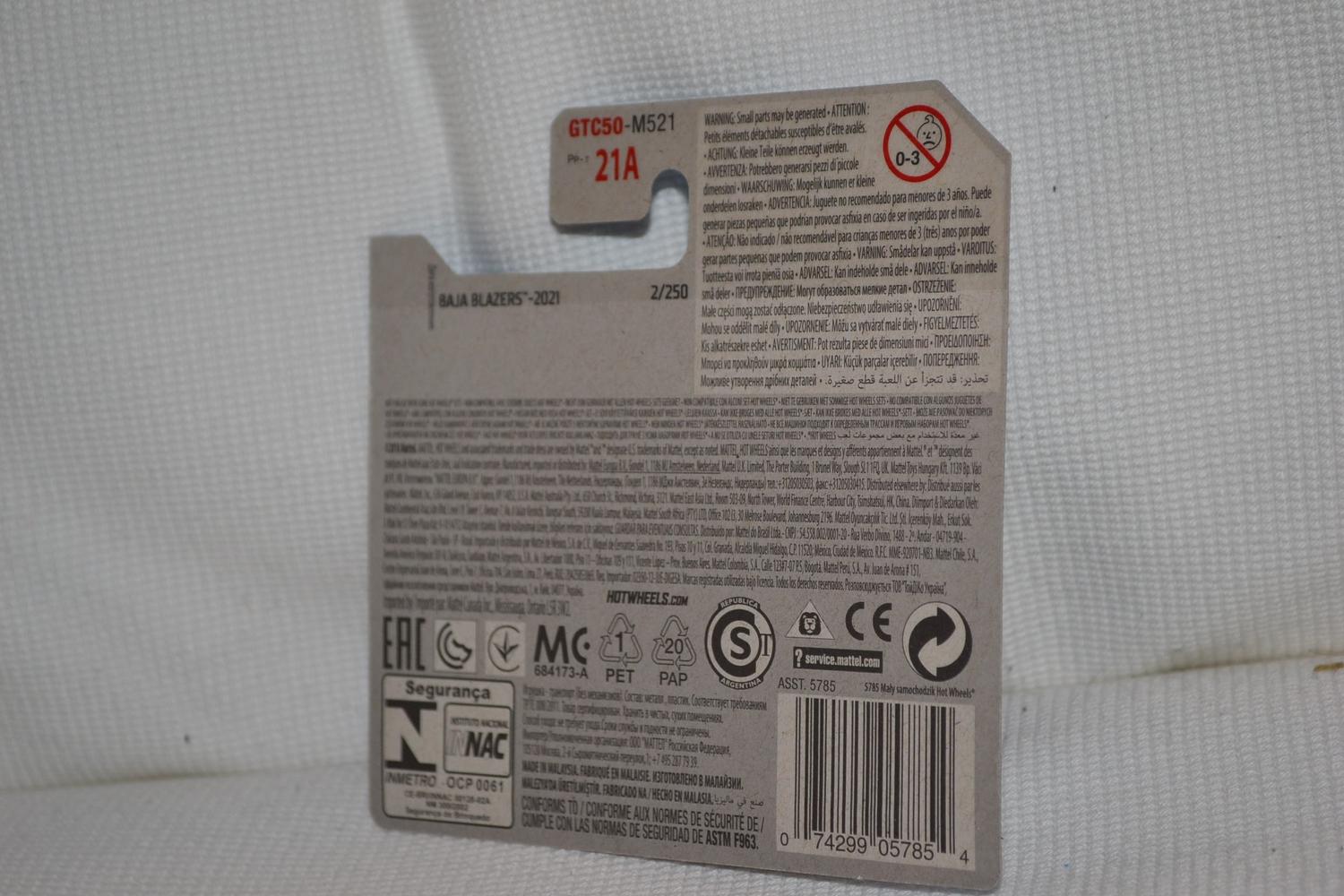 Quad Rod Fyrhjuling 1:64 Hot Wheels 2021 7cm Ny