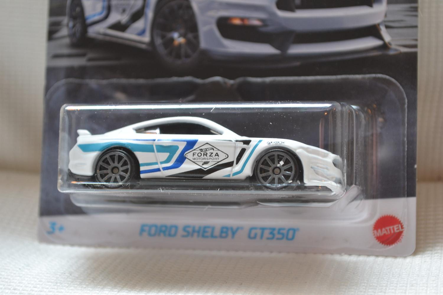 Ford Shelby GT350 Vit 1:64 Hot Wheels (Forza Motorsport XBOX) 7cm Ny