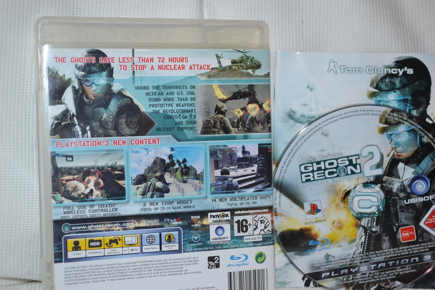 Ghost Recon Advanced Warfighter 2 PS3 Playstation 3 Komplett Fint Skick