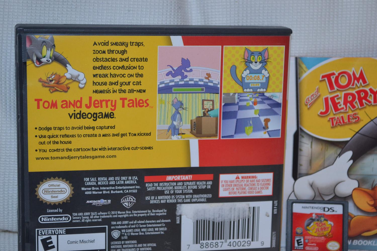 Tom & Jerry NDS Nintendo DS NTSC Komplett Fint Skick