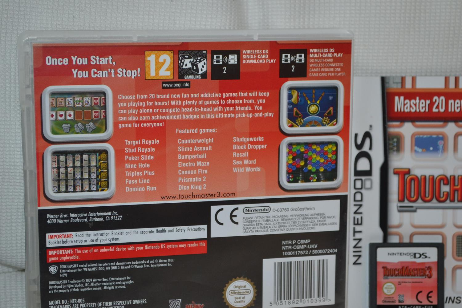 TouchMaster 3 NDS Nintendo DS Komplett Fint Skick