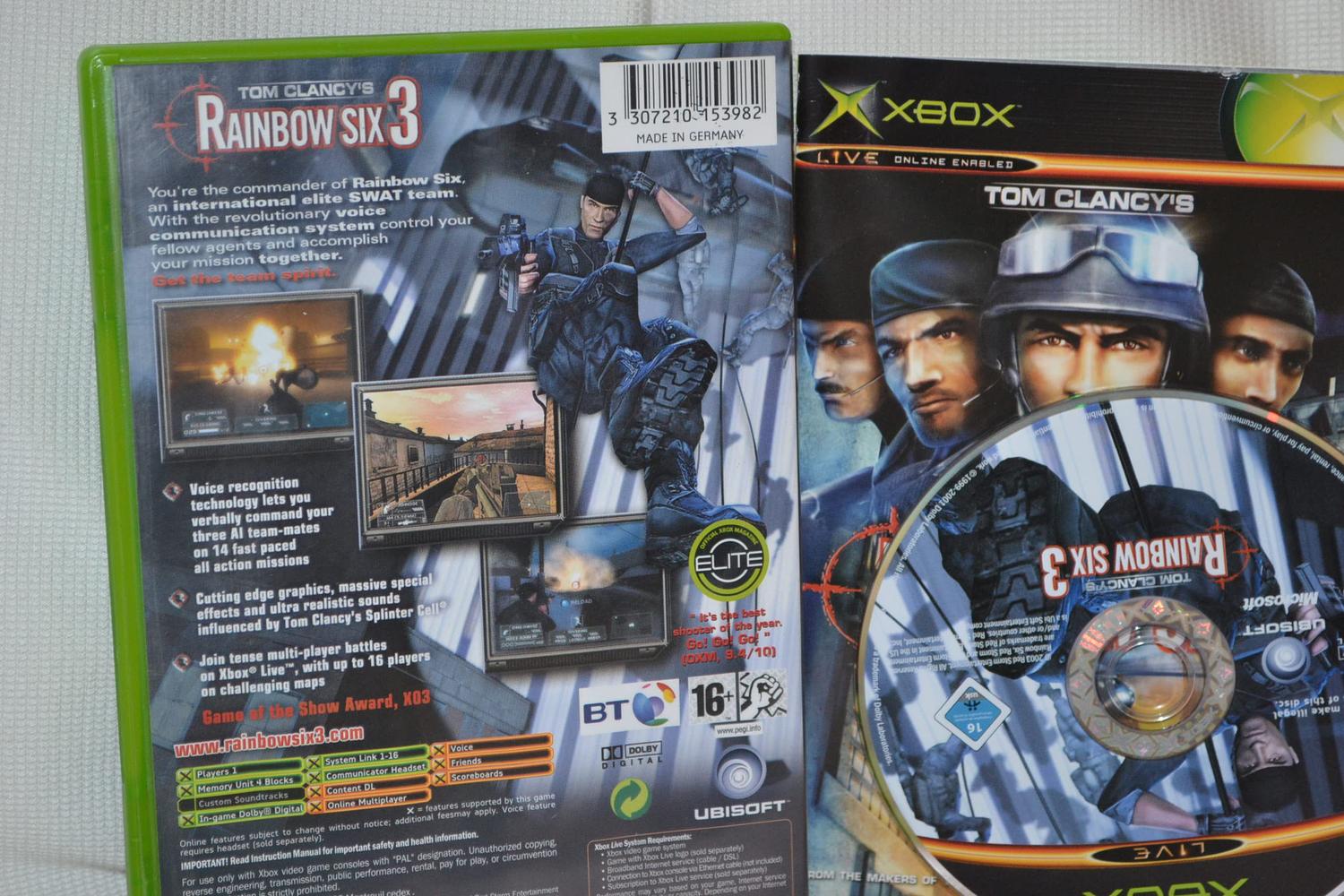 Tom Clancys Rainbow Six 3 XBOX Komplett Fint Skick