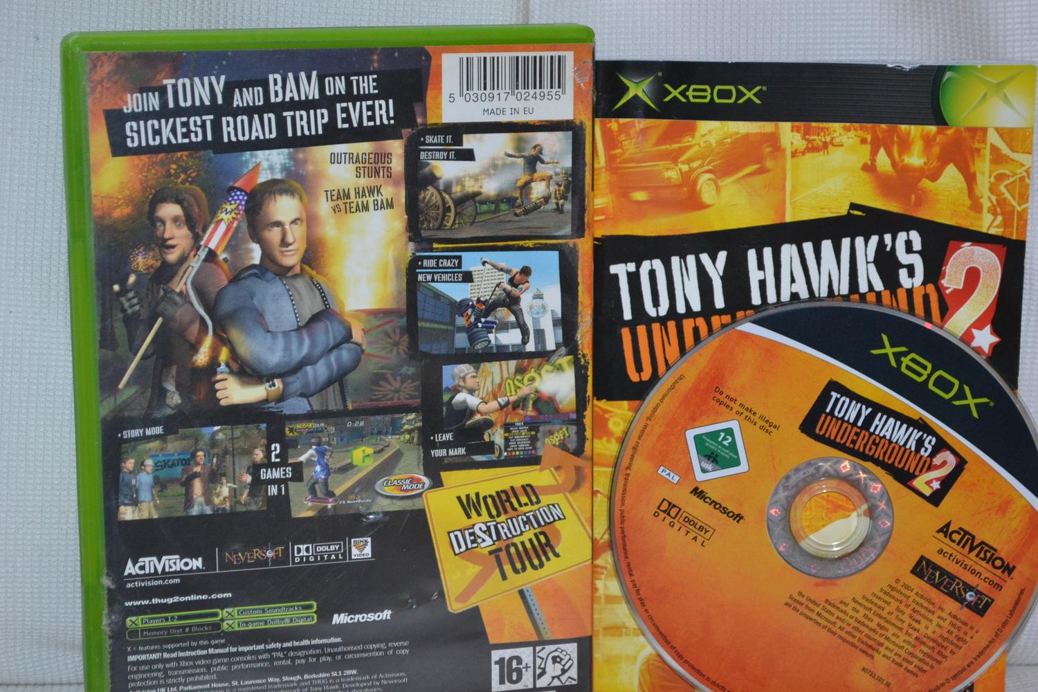 Tony Hawks Underground 2 XBOX Komplett Fint Skick