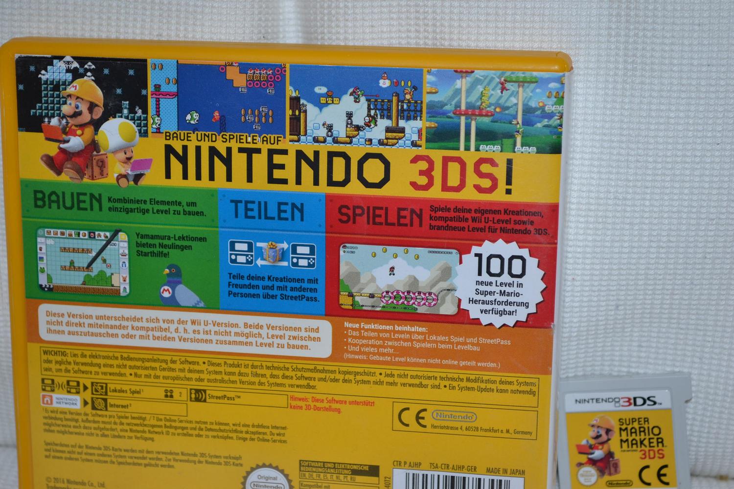 Super Mario Maker 3DS Nintendo Fint Skick