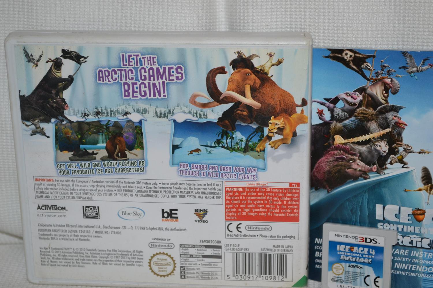 Ice Age 4 Continental Drift 3DS Nintendo Komplett Fint Skick