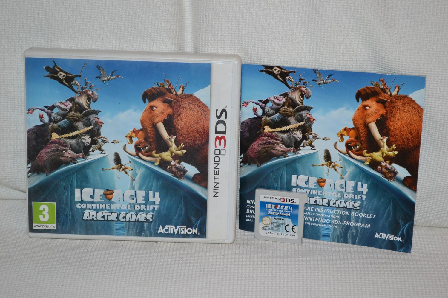 Ice Age 4 Continental Drift 3DS Nintendo Komplett Fint Skick