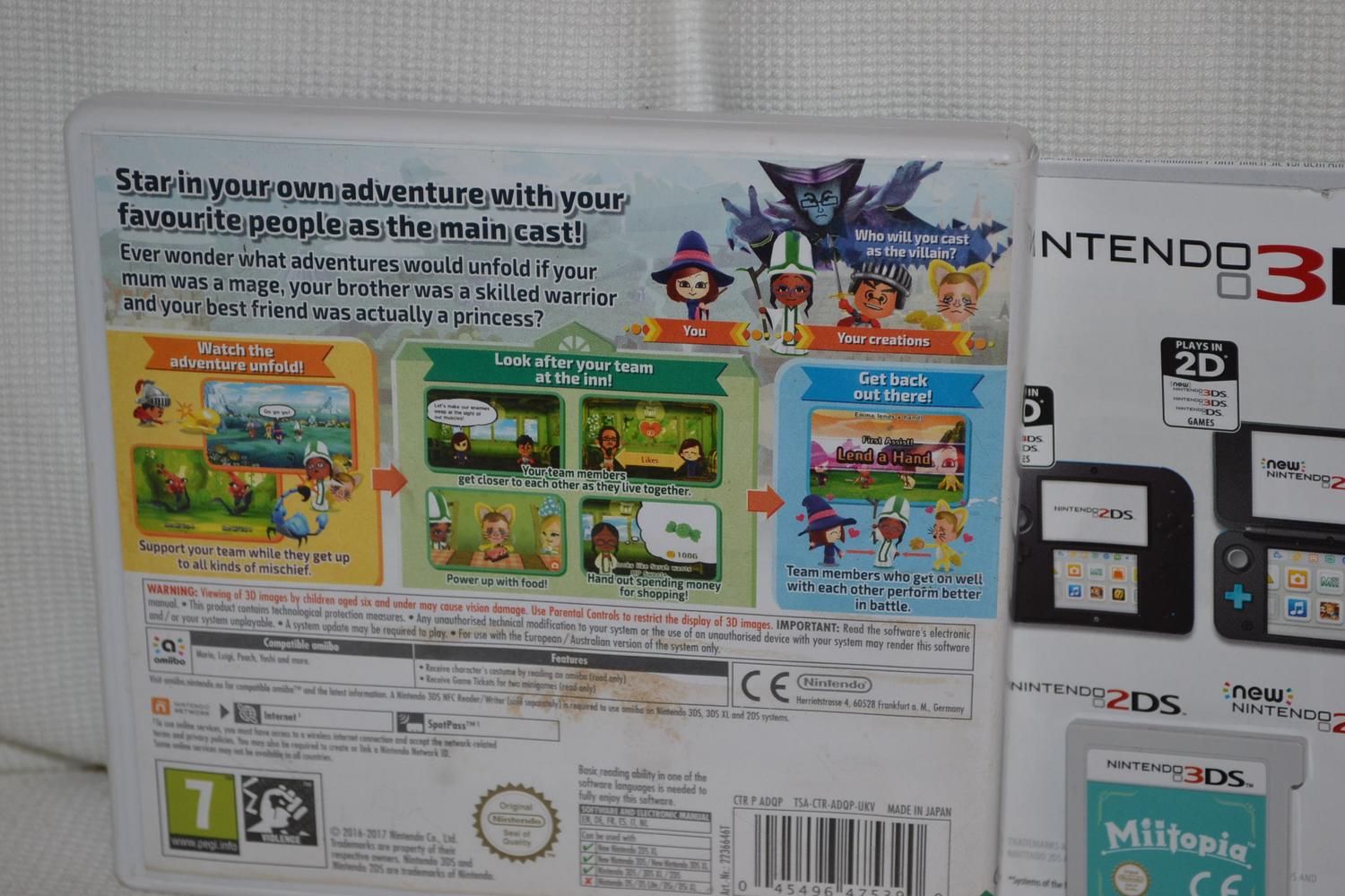 Miitopia 3DS Nintendo Komplett Fint Skick