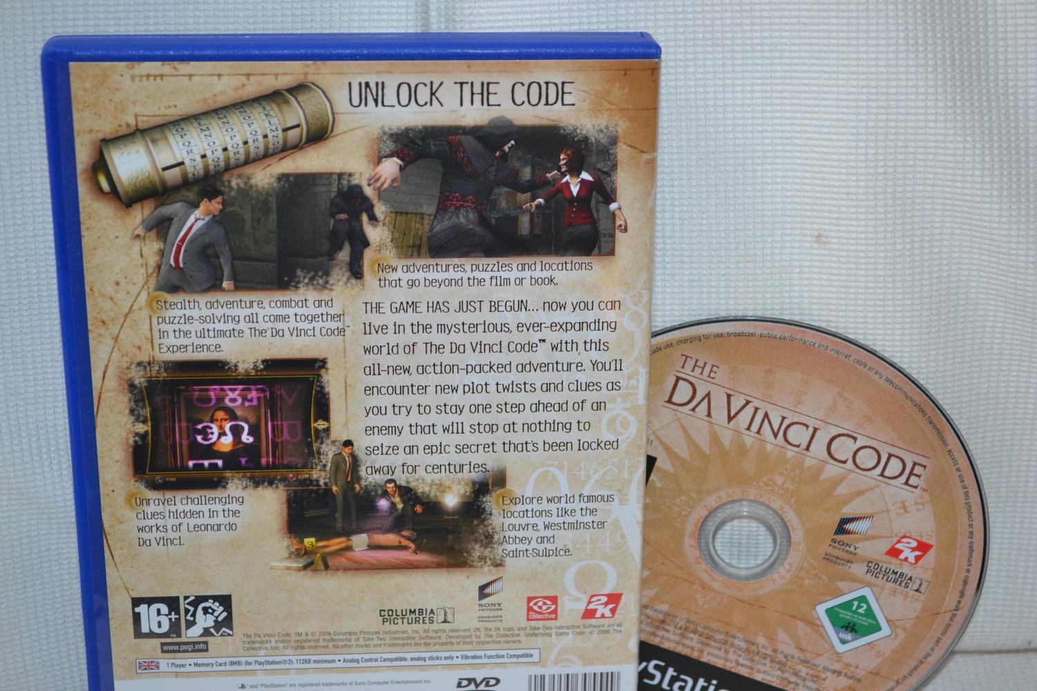 The Da Vinci Code PS2 Playstation 2 (Utan Manual) Fint Skick