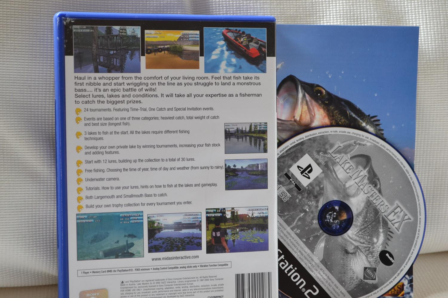 Lake Masters Ex Lakemasters PS2 Playstation 2 Komplett Fint Skick