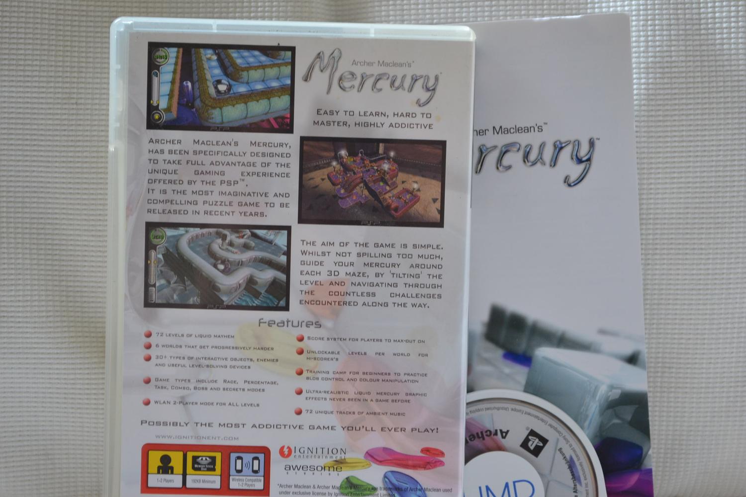 Archer Macleans Mercury PSP Komplett Fint Skick