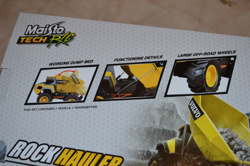 Volvo "Rock Hauler" Radiostyrd Bil Lastbil Dumper 1:14 Maisto Tech R/C Ny