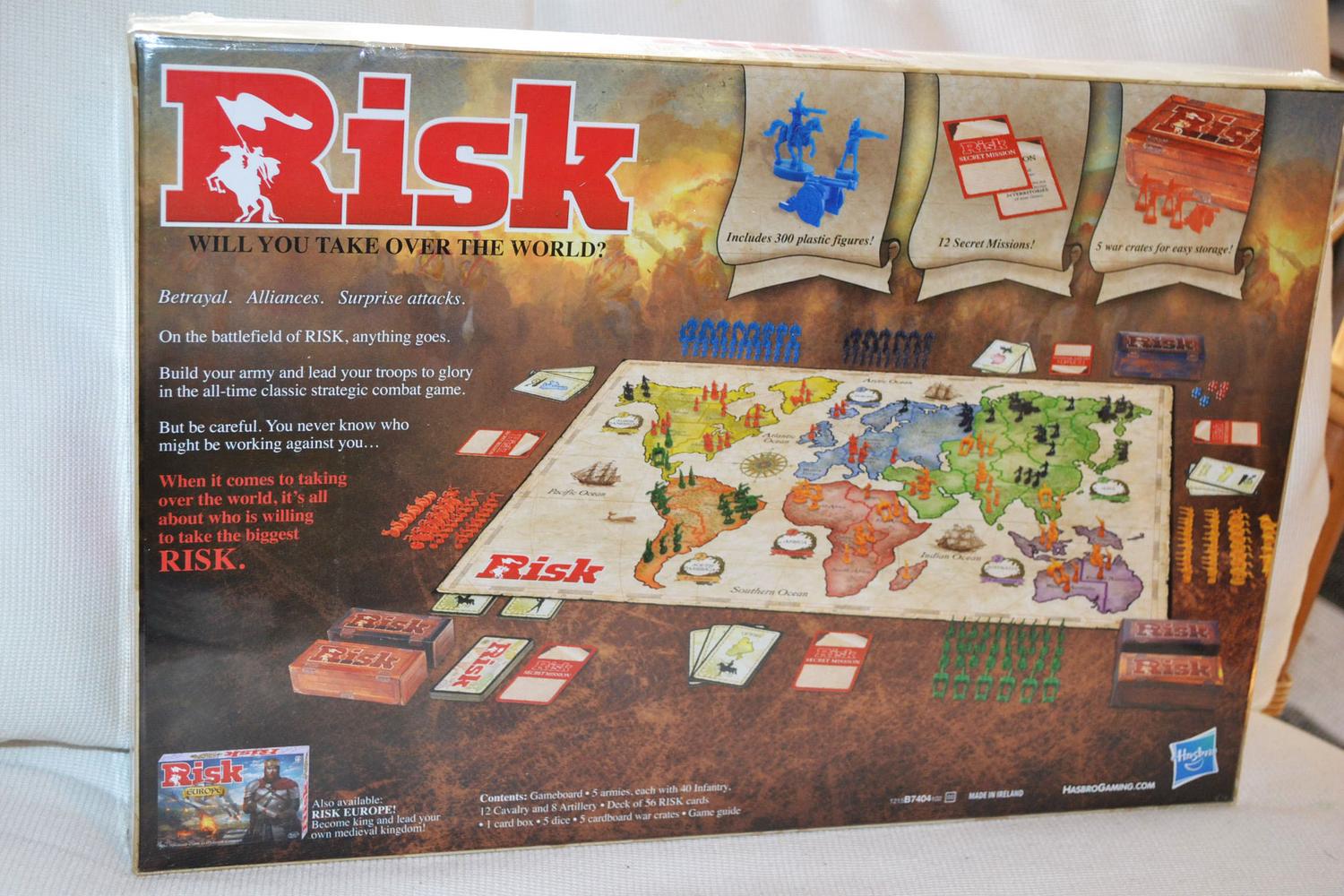 Risk Hasbro Brädspel ENG (2015 Version) Ny