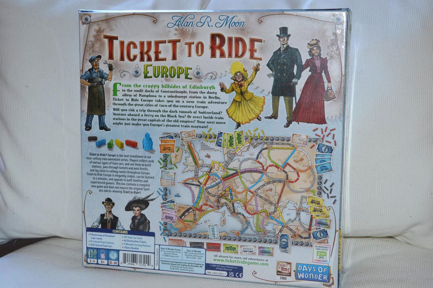 Ticket to Ride Europe Brädspel ENG Ny