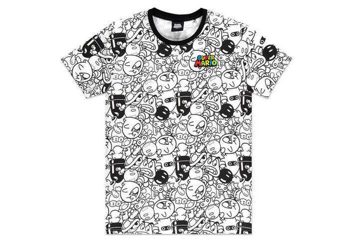 Super Mario Fiender Vit T-Shirt (Strl M) Nintendo Difuzed Tshirt Ny