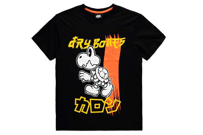 Dry Bones Svart T-Shirt (Strl S) Nintendo Difuzed Tshirt Ny