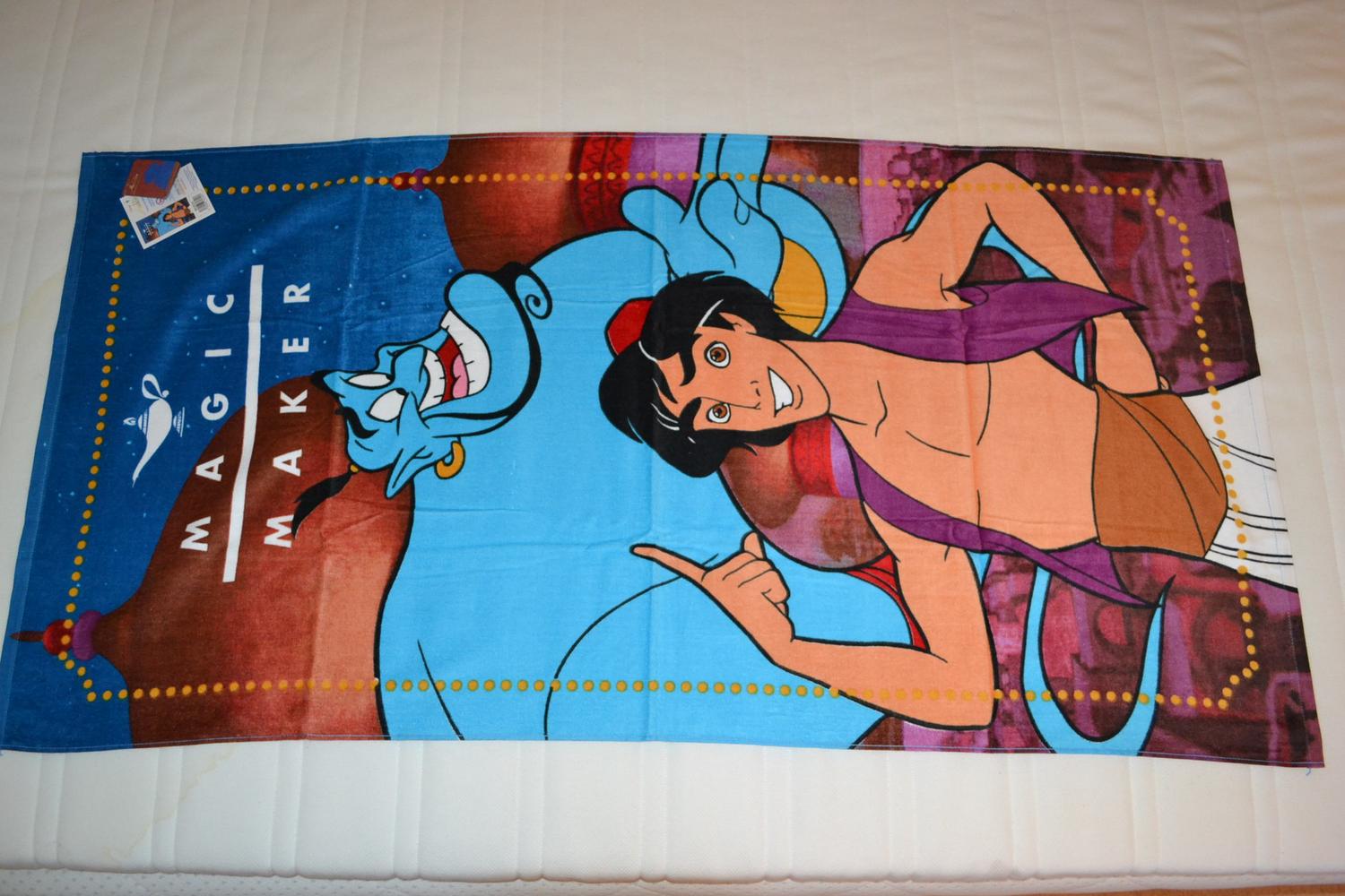 Magic Maker Aladdin Badhandduk Disney 140*70 Bomull Ny