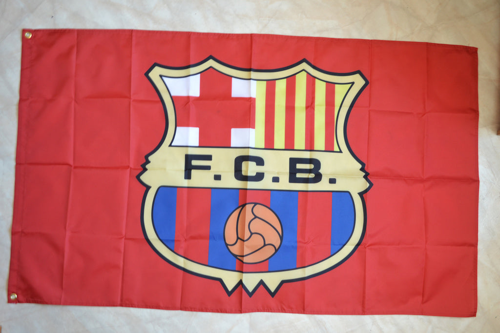 FCB Barcelona Fotboll Flagga 90*150cm Ny