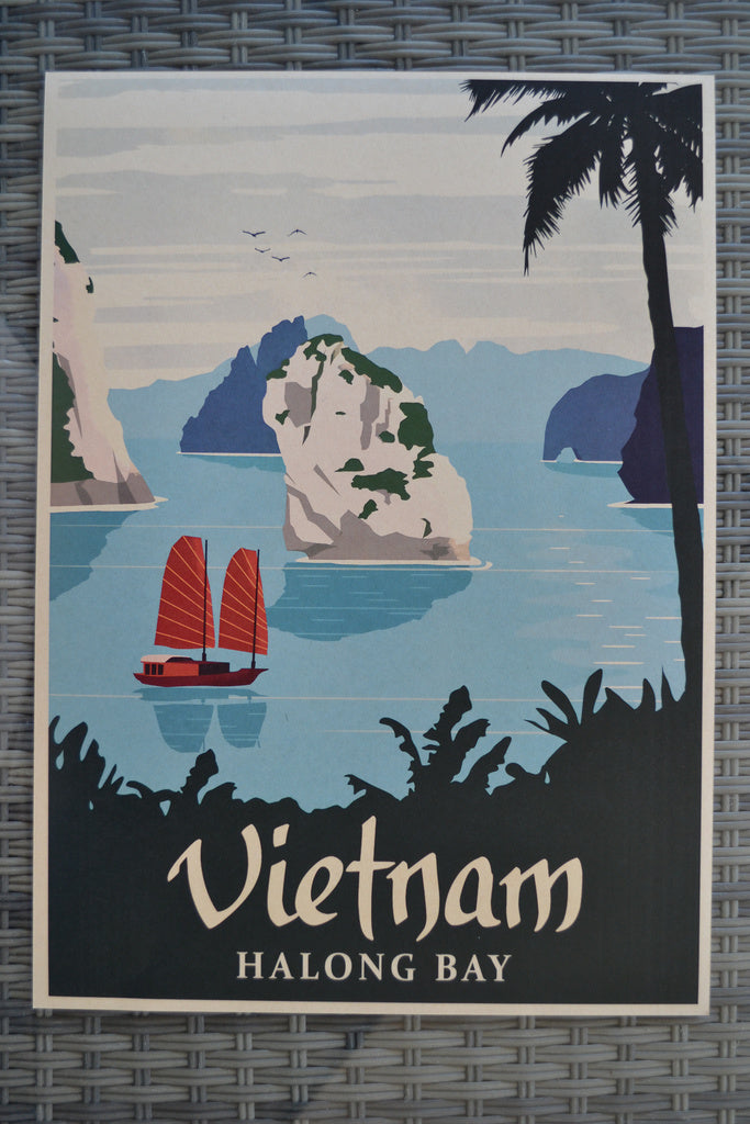 Vietnam Halong Bay Resebyrå (Äldre) Reklam Poster Affisch 42