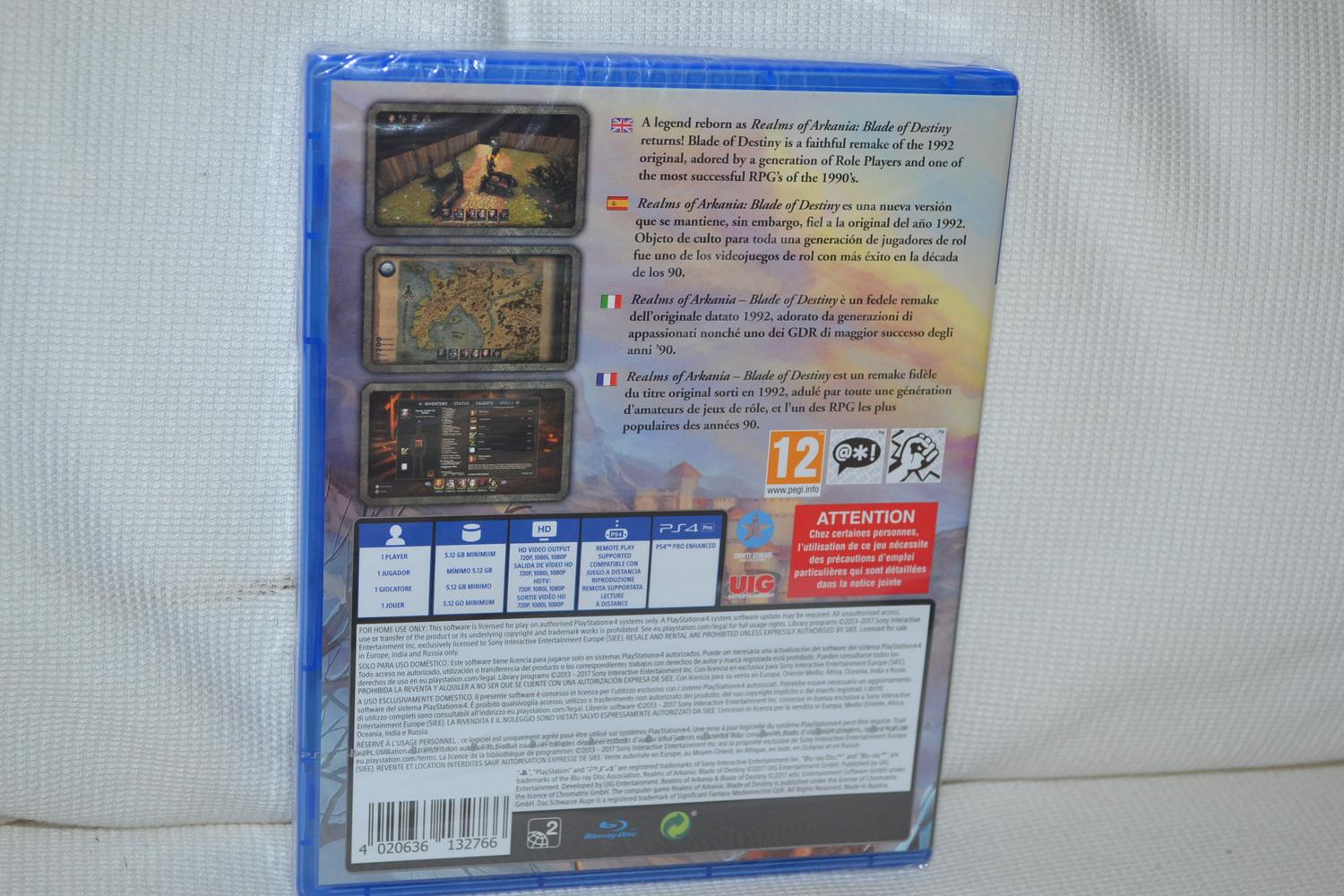 Realms of Arkania: Blade of Destiny PS4 Playstation 4 Ny Inplastad