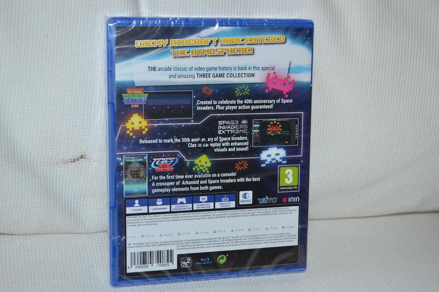 Space Invaders Forever PS4 Playstation 4 Ny Inplastad